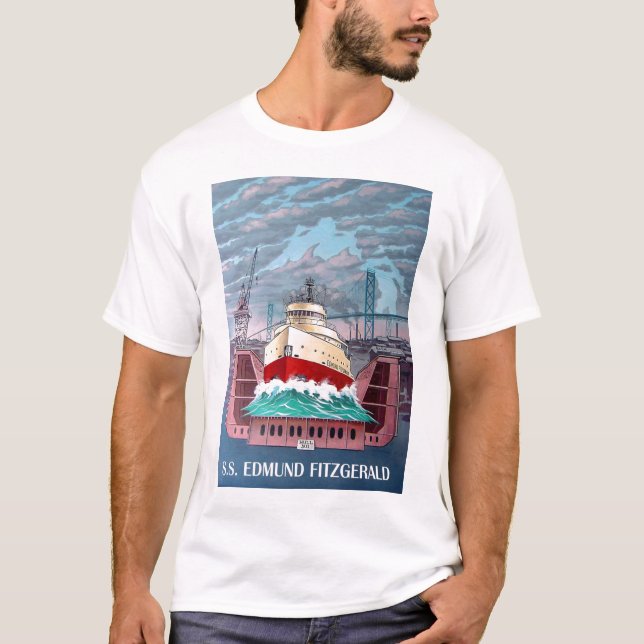 S.S. EDMUND FITZGERALD T-SHIRT (Framsida)