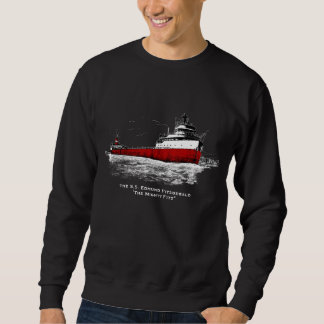 S.S. Edmund Fitzgerald ~ "The Mighty FITZ" Lång Ärmad Tröja