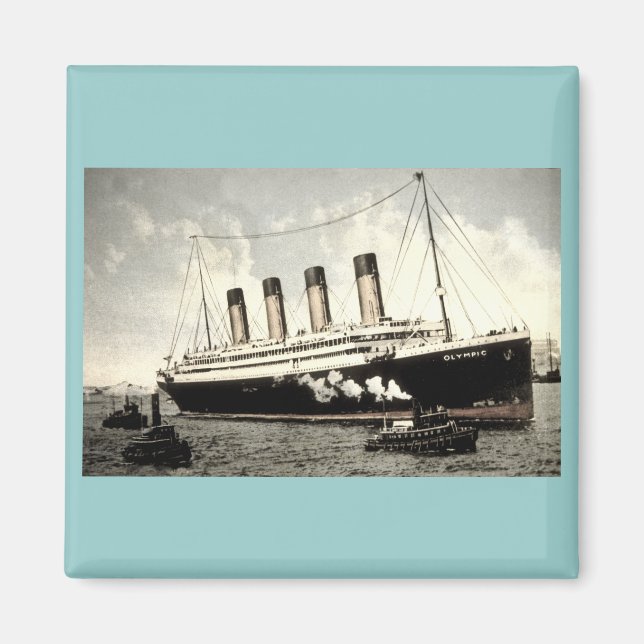 S.S. Olympic Star, White Star Line, 1913 Magnet (Framsidan)