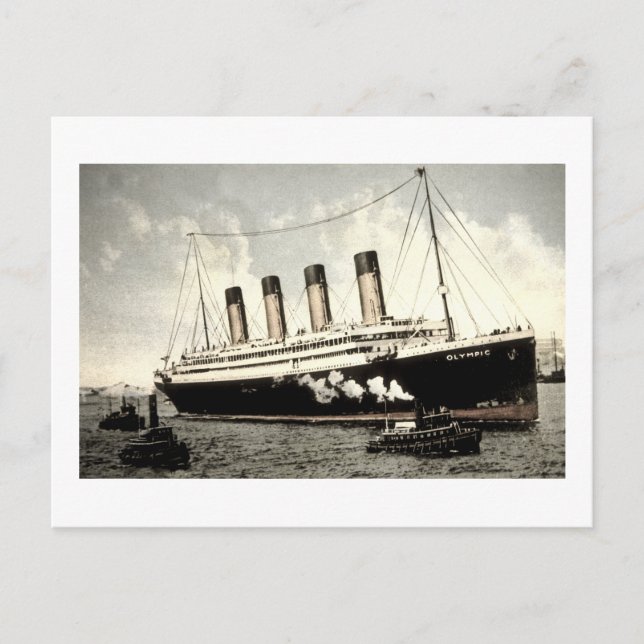 S.S. Olympic Star, White Star Line, 1913 Vykort (Framsida)