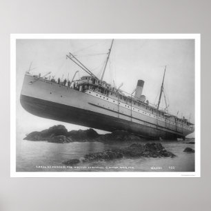 S.S. Princess May Shipwrecking 1910 Poster