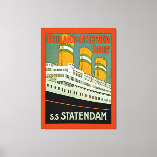 s.s. Statendam Canvastryck