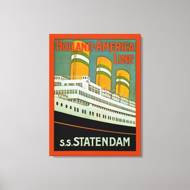 s.s. Statendam Canvastryck (Framsida)