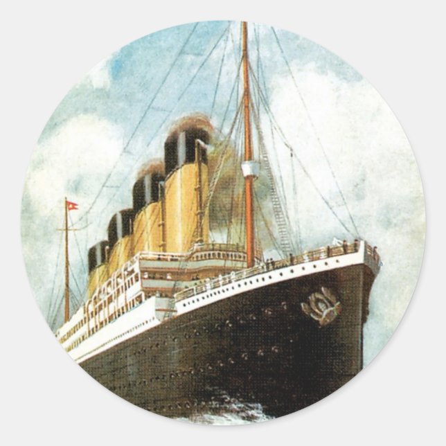 S.S. Titanic Sea Runt Klistermärke (Framsida)