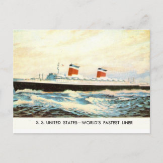 S.S. United Stater - American Liner project Vykort