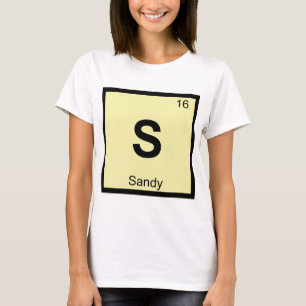 S - Sandy Utah Chemistry Periodic Bord Symbol Tee Shirt