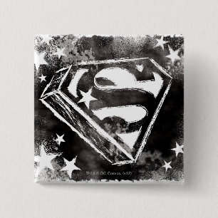 S-Shield med stjärnor Knapp