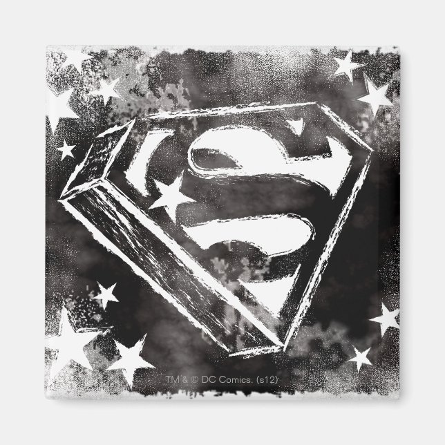 S-Shield med stjärnor Magnet (Framsidan)