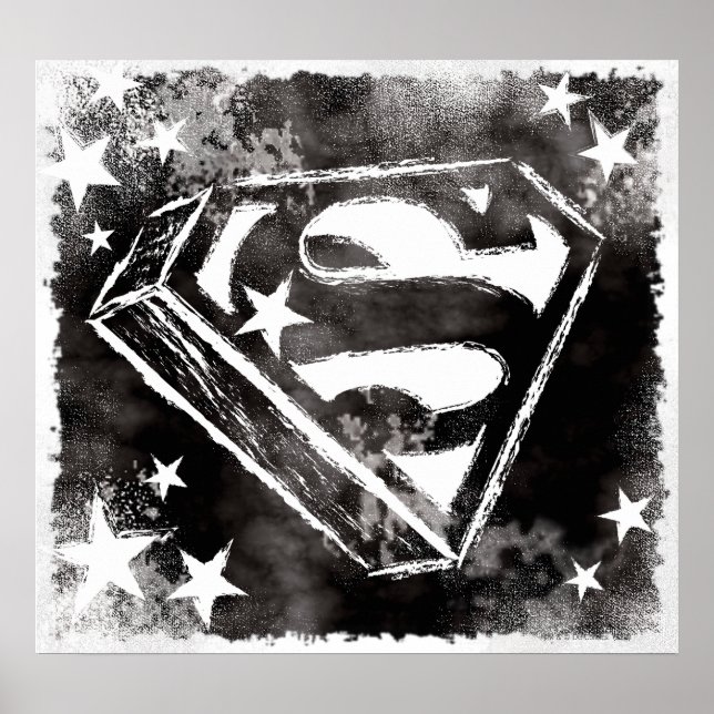 S-Shield med stjärnor Poster (Framsidan)