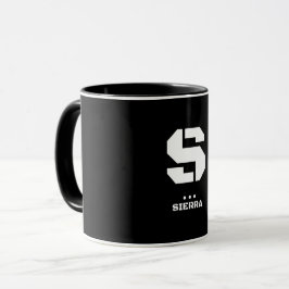 S(Sierra) Natos fonetiska alfabet & Morse Code Mugg