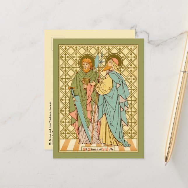 S. Simon and Jude Thaddeus (RLS 16) Vykort (Fram/Back In Situ)