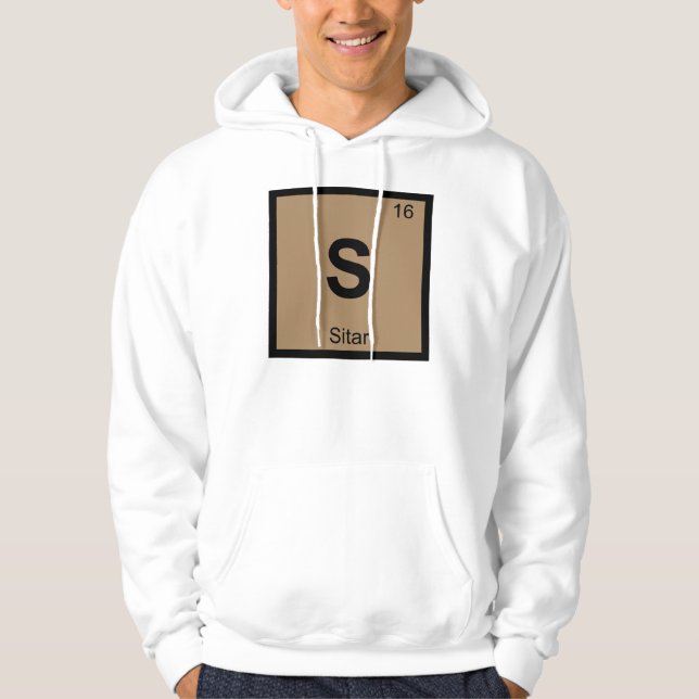 S - Sitar Musik Kemi Periodiska Systemet Symbol Sweatshirt (Framsida)