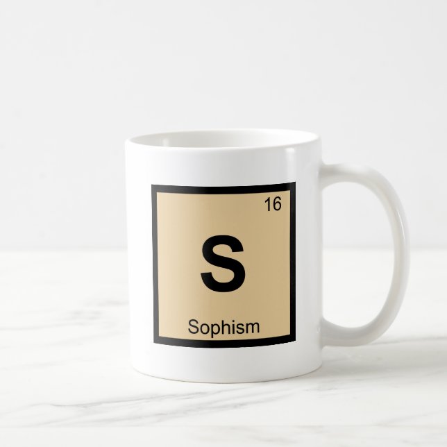 S - Sofism Filosofi Kemi Periodiska Systemet Kaffemugg (Höger)
