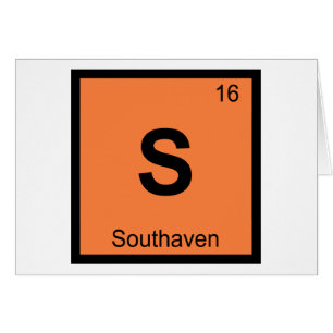 S - Southaven Mississippi kemi periodiska systemet Hälsningskort