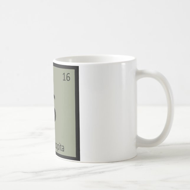 S - Spanakopita Förrätt Kemi Periodiska Systemet Kaffemugg (Höger)