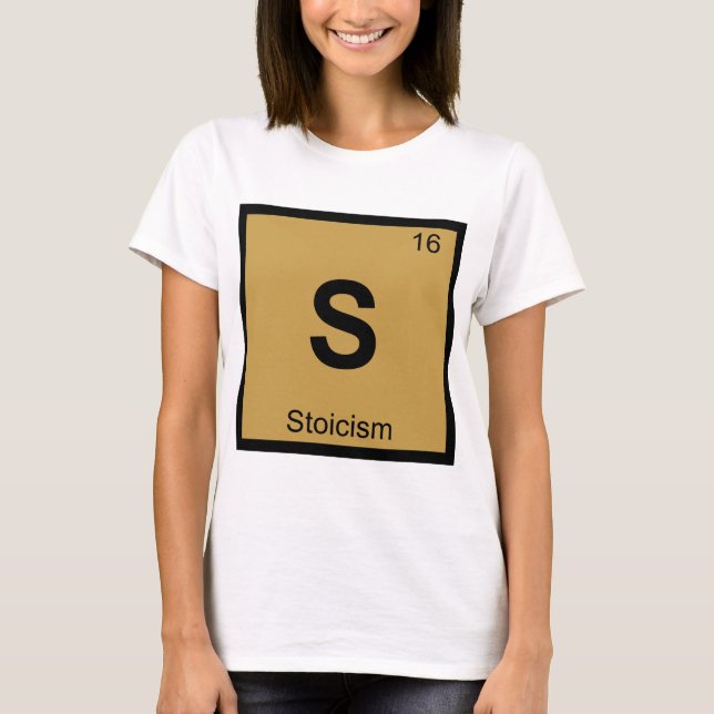 S - Stoicism Filosofi Kemi Periodiska Systemet Tee (Framsida)