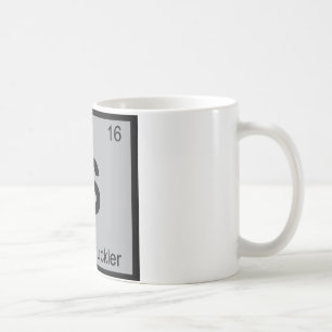 S - Swashbuckler Chemistry Periodic Bord Symbol Kaffemugg