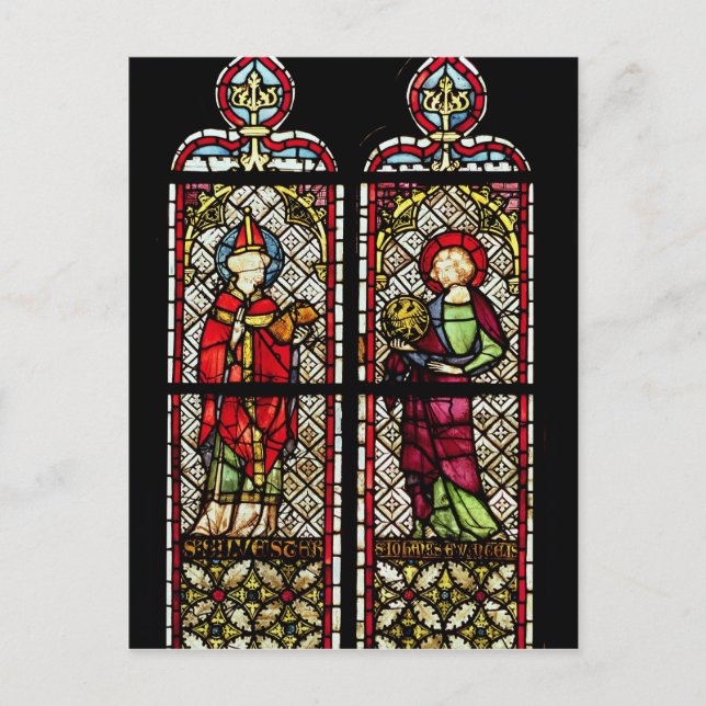 S. Sylvester och John Evangelist Vykort (Framsida)