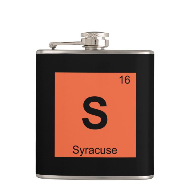 S - Syracuse New York Chemistry Periodic Bord Fickplunta (Framsidan)