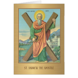 S:t Andrew, den katolska bön i Apostle Hälsningskort
