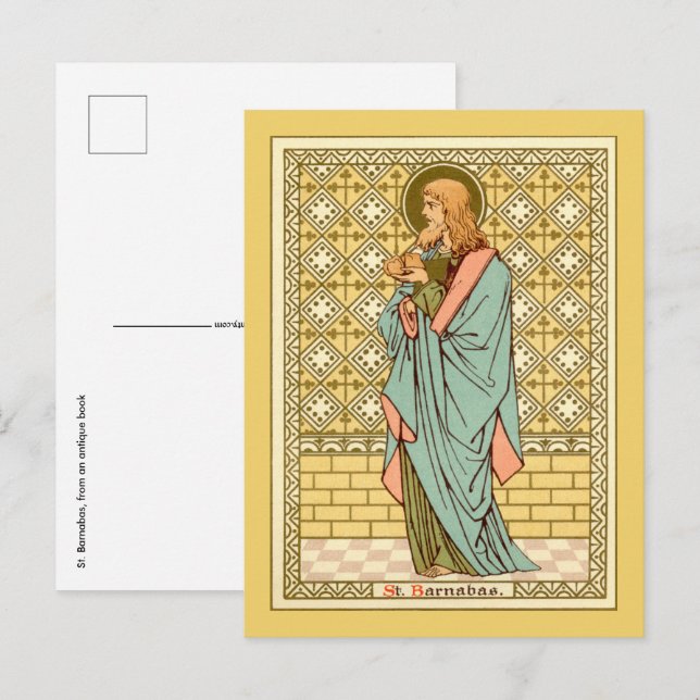 S:t Barnabas aposteln (RLS 02) vykort 2 (Fram/baksida)