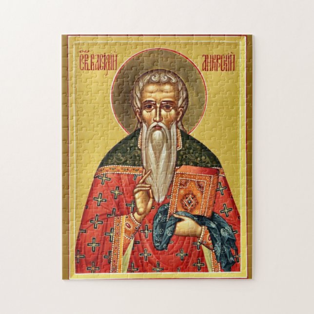 S:t Basileios av Ancyra ortodox ikon  Pussel (Vertikal)