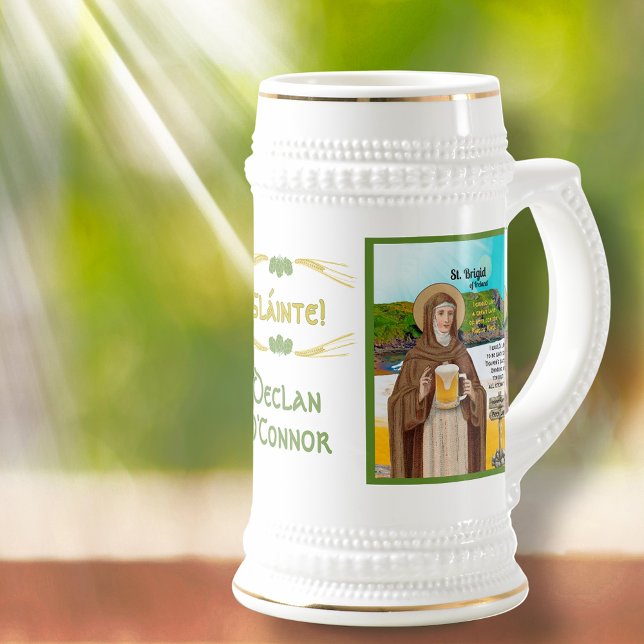 S:t Brigid av Irland och hennes öl-sjö Sejdel (Skapare uppladdad)