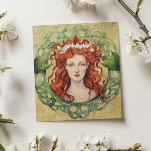 S:t Brigid Imbolc Krans Pagan Välkomstkort Kort