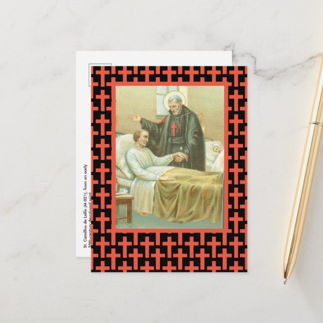 S:t Camillus tröstar en sjuk (M 021) Vykort (Fram/Back In Situ)