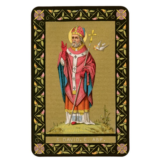 S:t David av Wales (P 001) Magnet (Vertikal)