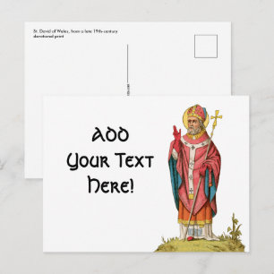 S:t David av Wales (P 001) Vykort