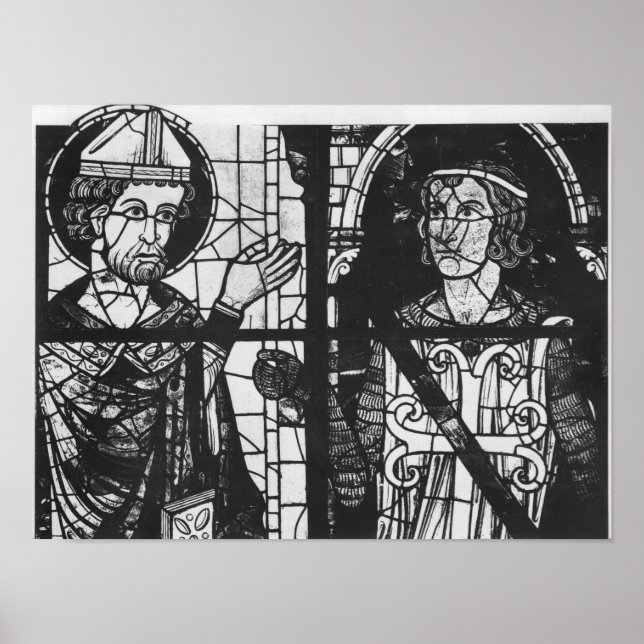 S:t Denis ge strålen till knight Clement Poster (Framsidan)