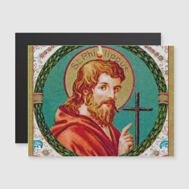 S:t Filip aposteln (JMAS 10) Magnetisk Inbjudningskort (Fram/baksida)