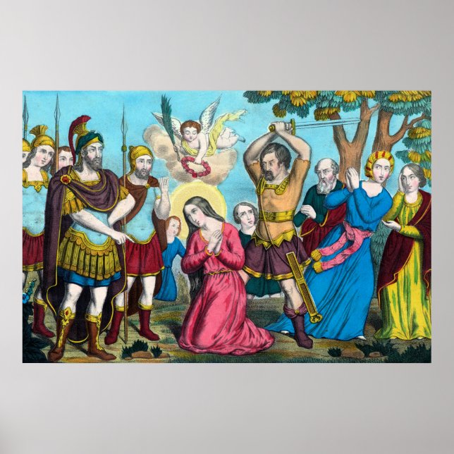 S:t Filomena halshugges Poster (Framsidan)