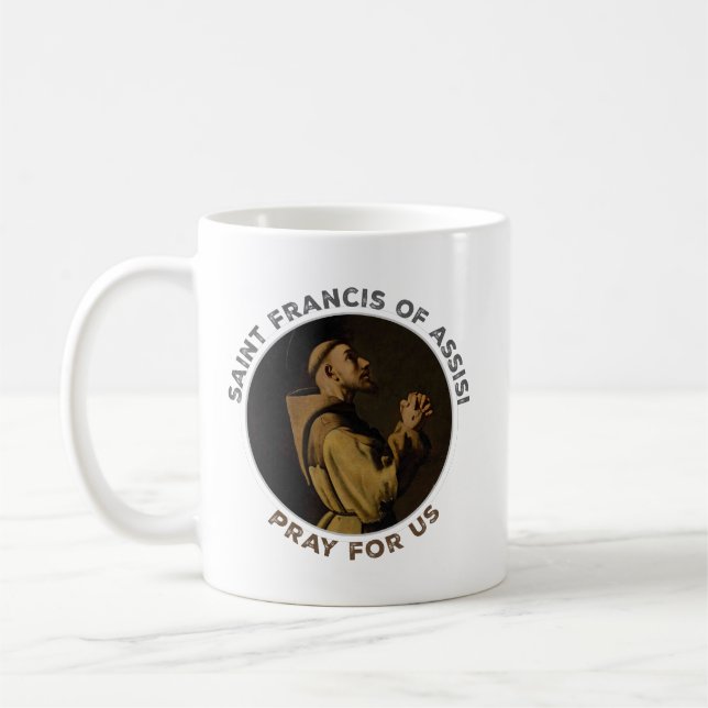 S:t Franciskus av Assisi, be för oss Kaffemugg (Vänster)