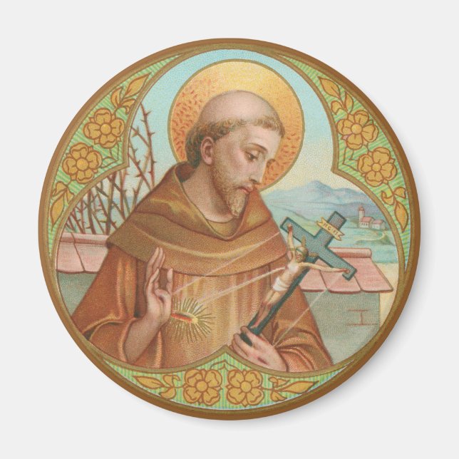 S:t Franciskus av Assisi (BK 002) Magnet (Framsidan)