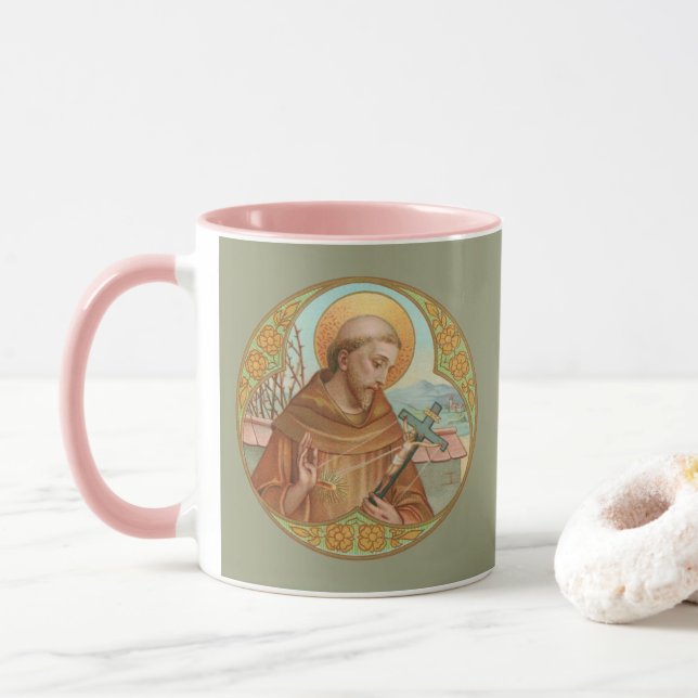S:t Franciskus av Assisi (BK 002) Mugg (Med munk)