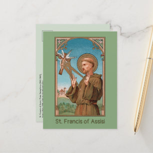 S:t Frans av Assisi, Pater Seraphicus (SAU 040) Vykort