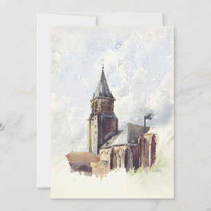 S:t Germain des Pres-kyrkan Paris Julkort