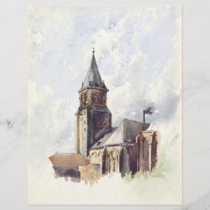 S:t Germain des Prés-kyrkan Paris Reklamblad