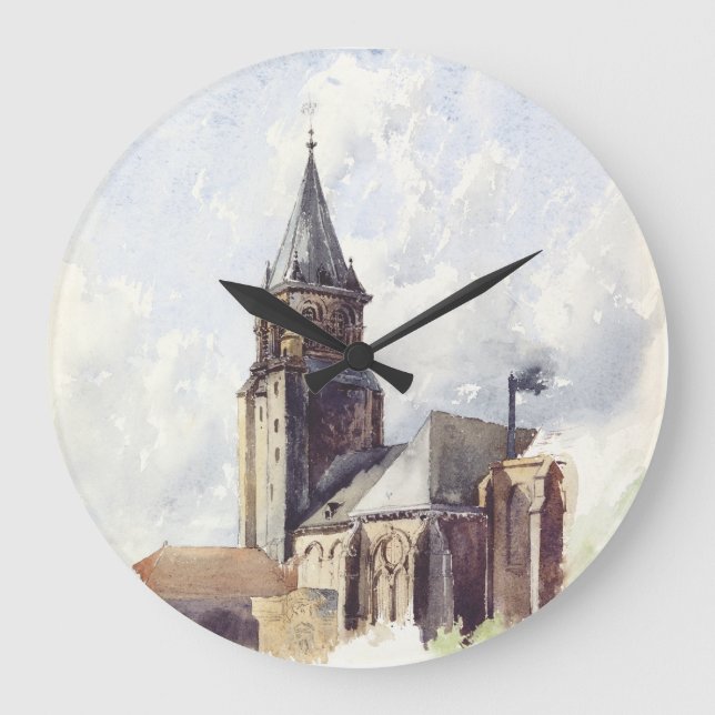 S:t Germain des Pres-kyrkan Paris Stor Klocka (Framsida)