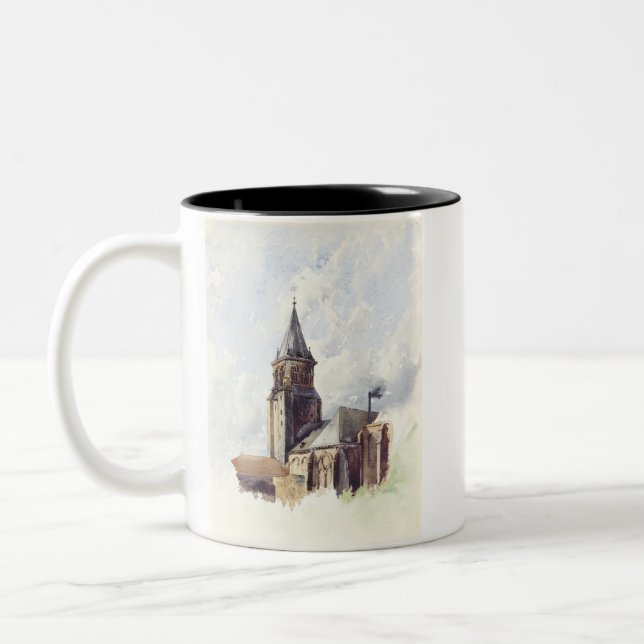 S:t Germain des Pres-kyrkan Paris Två-Tonad Mugg (Vänster)