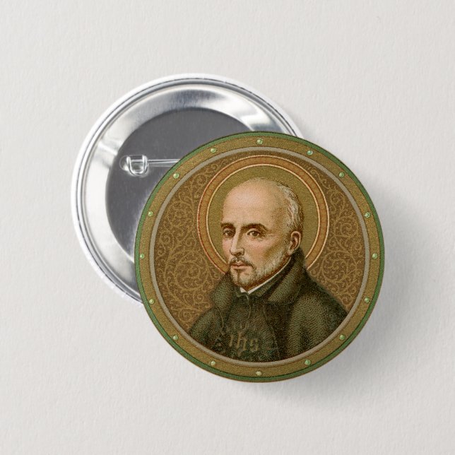 S:t Ignatius Loyola (BK 050) Knapp (Framsida & baksida)