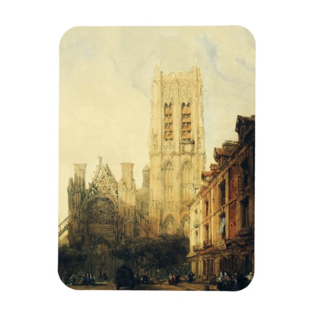 S:t Jacques-kyrkan i Dieppe Magnet (Vertikal)