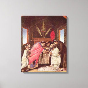 S:t Jeromes sista kommunion - Botticelli Canvastryck