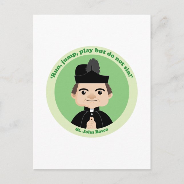 S:t Johannes Bosco Vykort (Framsida)