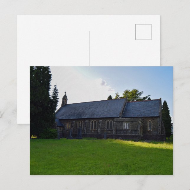 S:t Johannes Döparens kyrka, Rogerstone Vykort (Fram/baksida)