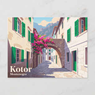 S:t Johannes gränd Montenegro Vykort