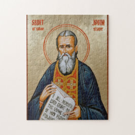 S:t Johannes Kronstadt Ortodox kristen Ikon Pussel