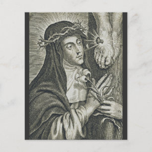 S:t Katarina av Siena Korsfästelse Art Noir Tro